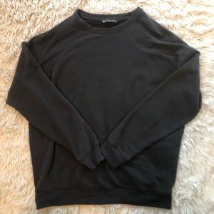 Athleta Women’s Long Sleeve Crewneck Sweater Size XS Charcoal Black